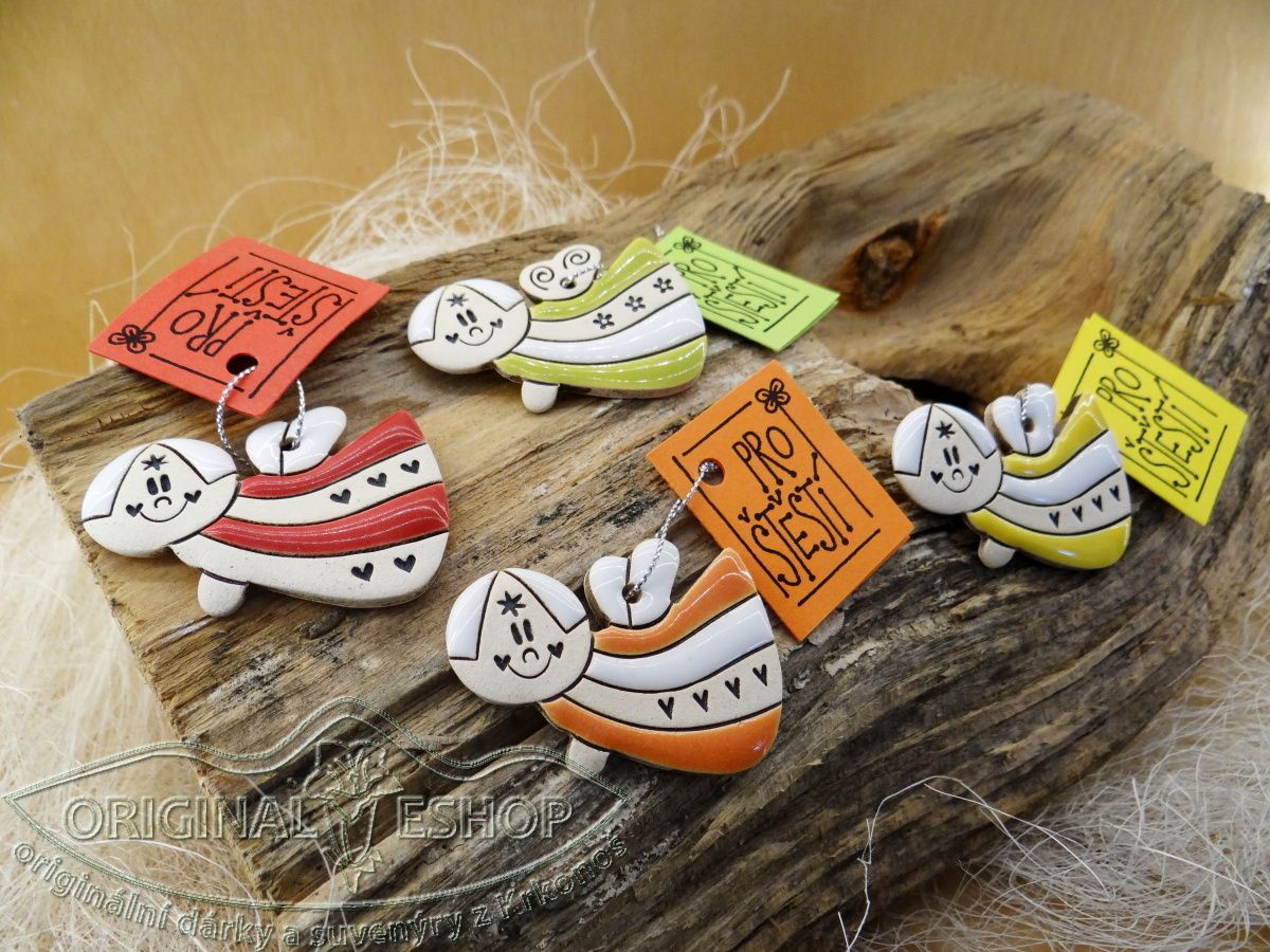 "Pro štěstí" andílek vlnky