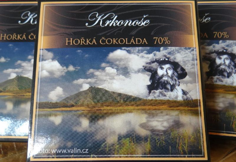 Hořká čokoláda 47% - letní motiv