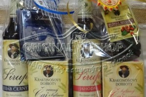 Dárková sada sirup ovocný + čaj + další dobroty