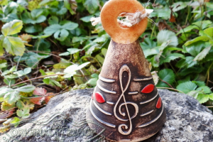 Zvonek plátový houslový klíč