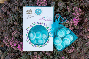 Mýdlové knoflíky do šatníku s vůní Leknín
