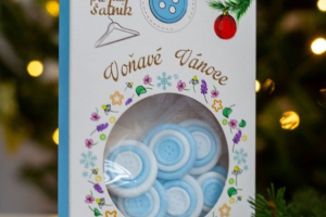 Mýdlové knoflíky do šatníku s vůní Davinia - vánoční edice