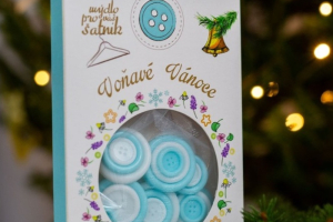 Mýdlové knoflíky do šatníku s vůní Leknín - vánoční edice