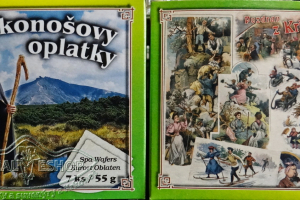 Krakonošovy oplatky malé - oříškočokoláda
