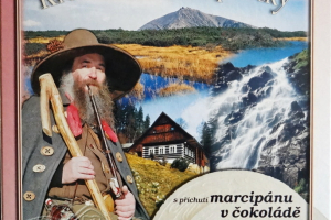 Krakonošovy oplatky velké - marcipán v čokoládě