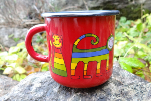Plecháček barevný Ø 6cm 130ml