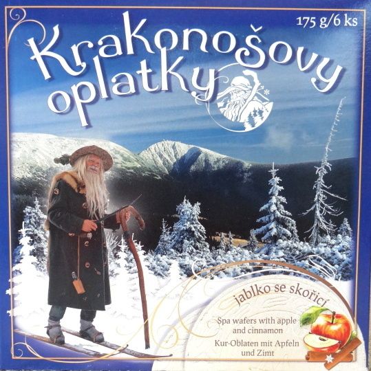 Krakonošovy oplatky velké - jablko se skořicí