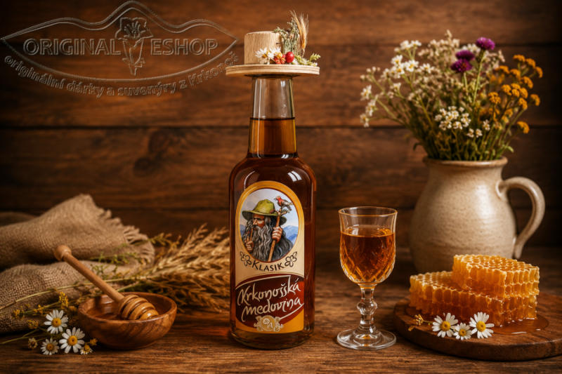 Krkonošská medovina s kloboučkem 250ml
